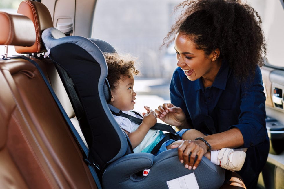 Safety rules for travelling by car with children